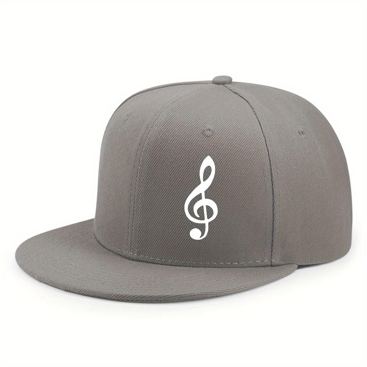 

Treble Clef Music Symbol Baseball Cap Polyester Adjustable Hip Hop Style Snapback for Adults One Size