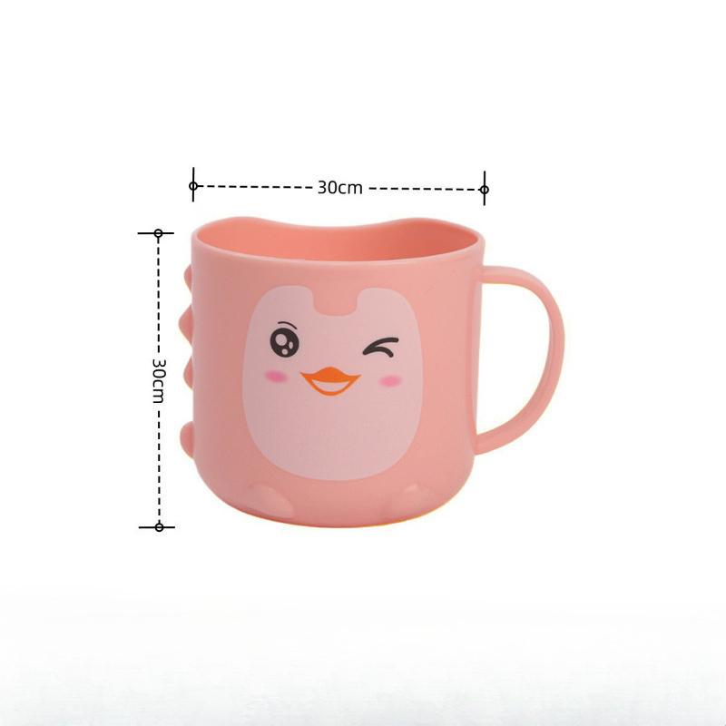 2026 New Cartoon Duck Plastic Children's Toothbrush Cup Creative Round Shape Wash Cup for Kids Drinking Water KTY
