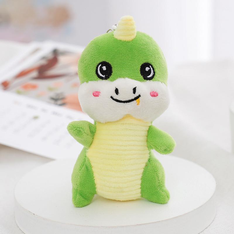 Adorable Big-eyed Dinosaur Plush Keychain Cute Cartoon Dinosaur Toy For Gifts