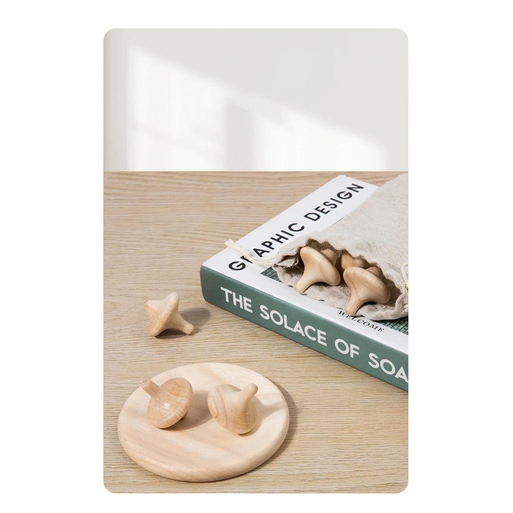 Holz-Kreisel für Kinder – Manuelle Holz-Kreisel, Spielzeug für die frühe Kindheit, Lernspielzeug, Deko zum Selbermachen, Geschenkidee für Kinder