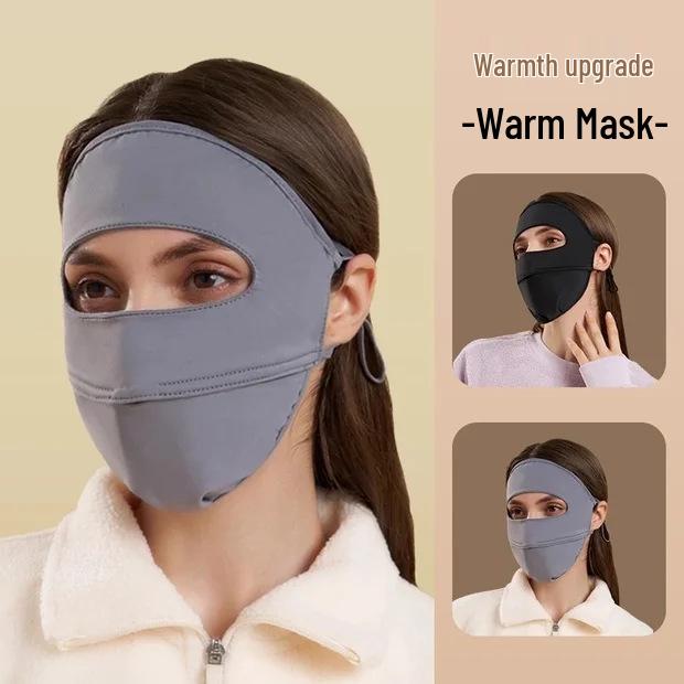 Vintermode Plus Sammet Varm Mask för Kvinnor - Vindtät, Stilfull och Ögonhörnsskydd