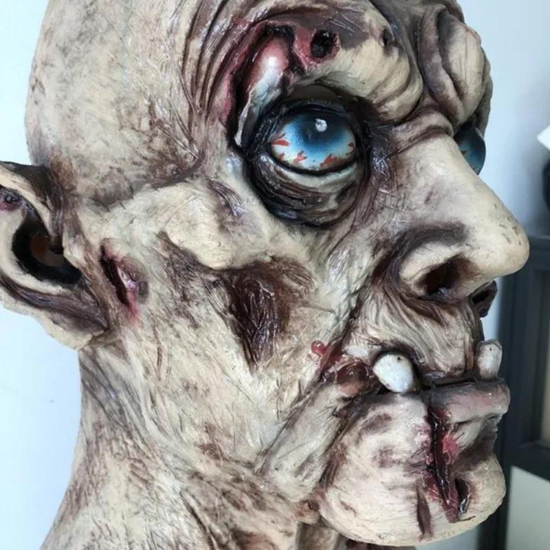 Melting Face Scary Zombies Mask Adult Full Face Head Latex Mask Horror Halloween Cosplay Mask Masquerade Mask