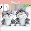 Adorable Lucifer Cat Plush Toy Keychain Cute Soft Figurine For Backpack Decoration
