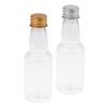 10Pcs 50Ml Mini Clear Pet Refillable Small Wine Bottles For Party Wedding Liquor Bottles With Leak Proof Screw Lid