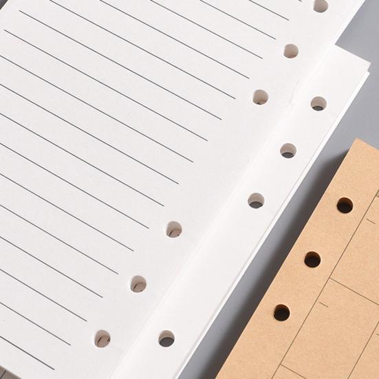 120 Sheets A6 Loose Leaf Paper Refillable Notebook Inserts Smooth Writing Inserts Detachable Planner Pages for Planning Weekly Schedule Budgeting