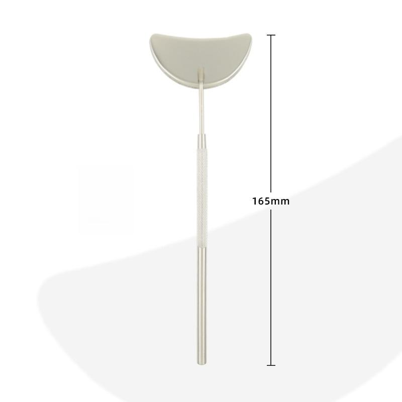 1 шт. Инструмент из нержавеющей стали для наращивания ресниц, Зеркало для осмотра ресниц, Зеркало для осмотра в форме полумесяца, Вспомогательное устройство для ресниц