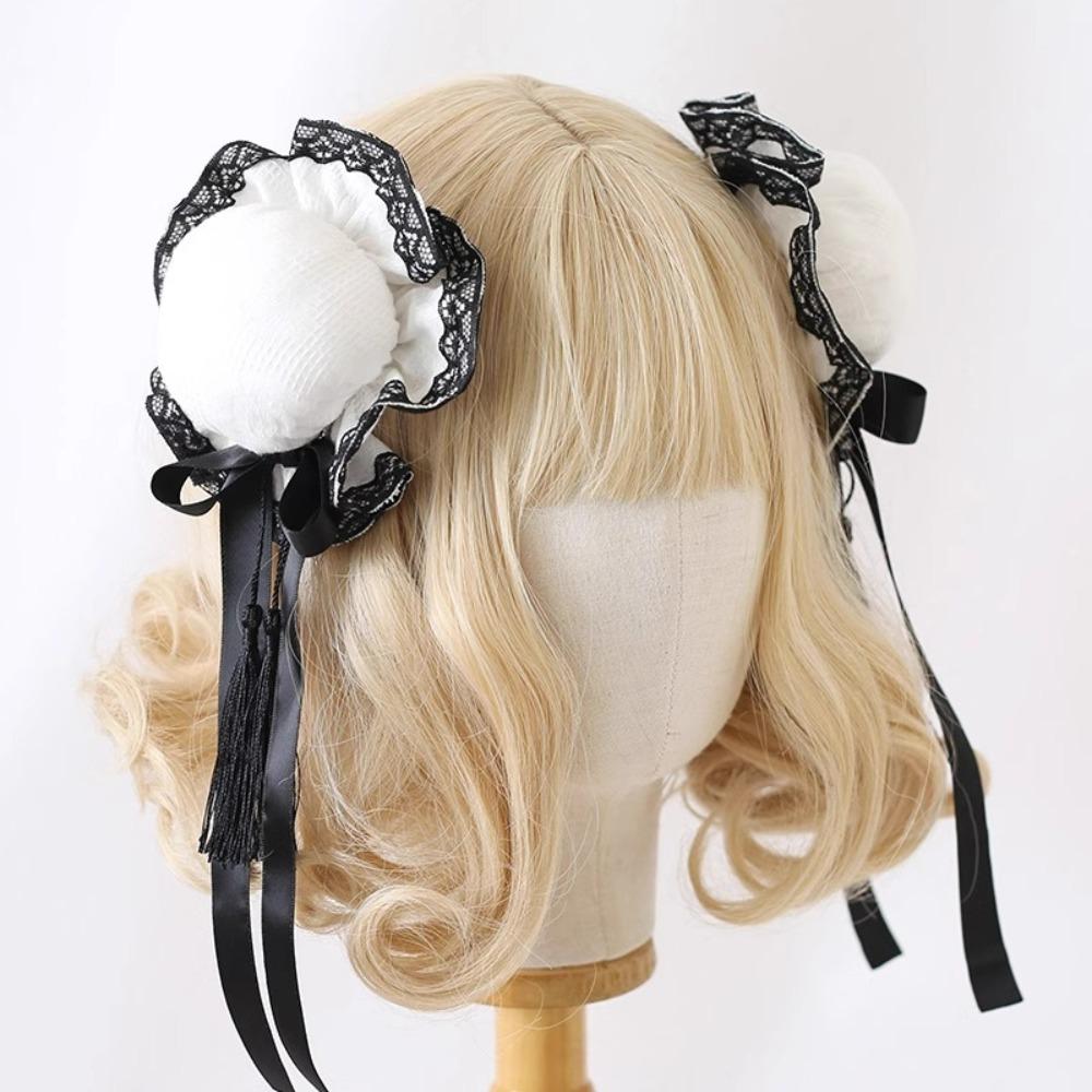 

Women s Harajuku Steampunk Headwear Edge Clip Accessories Girls Chinese Style Bun Headpiece Tassel Lolita Y2K Gothic Hairpins