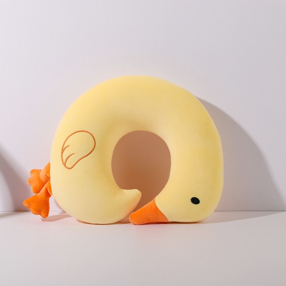 

Embroidery Neck Pillow Cartoon Home Travel Pillow New U-shaped Pillow жовтий