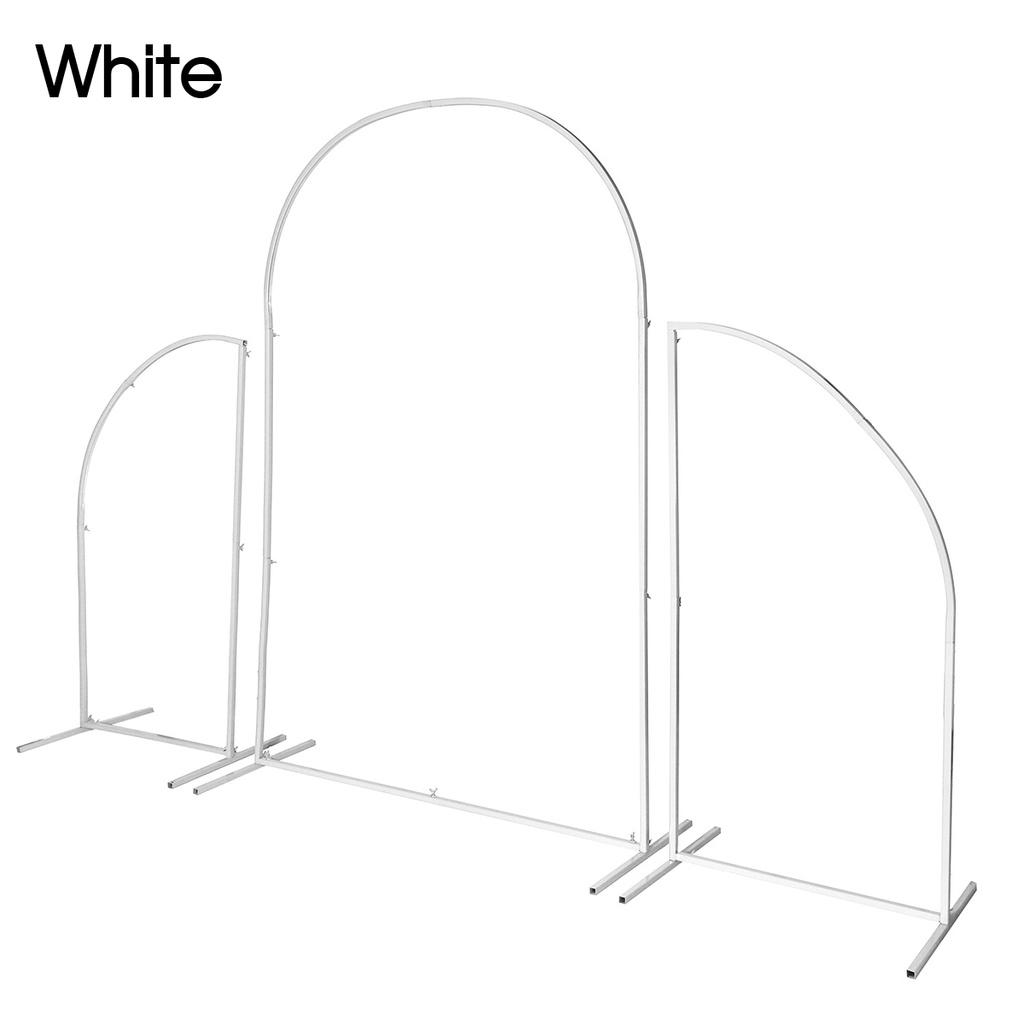 Wedding Arch Set Flower Stand Birthday Party Outdoor Balloon Arch Background Decoration Irregular Shape Stand 1 Set /3 Pieces New