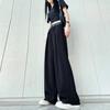 Women's Drapey Suit Pants: High-End Black, Straight, Narrow, or Wide-Leg, Slimming, Long Pants for Spring & Autumn 2025.