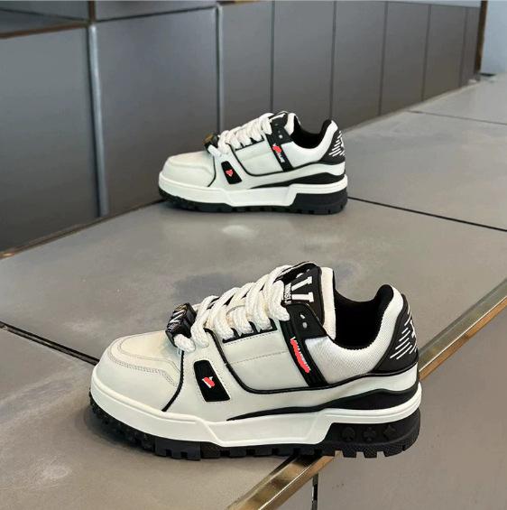 Little chubby ding board shoes, high-end super fire and naive big head casual board shoes ms