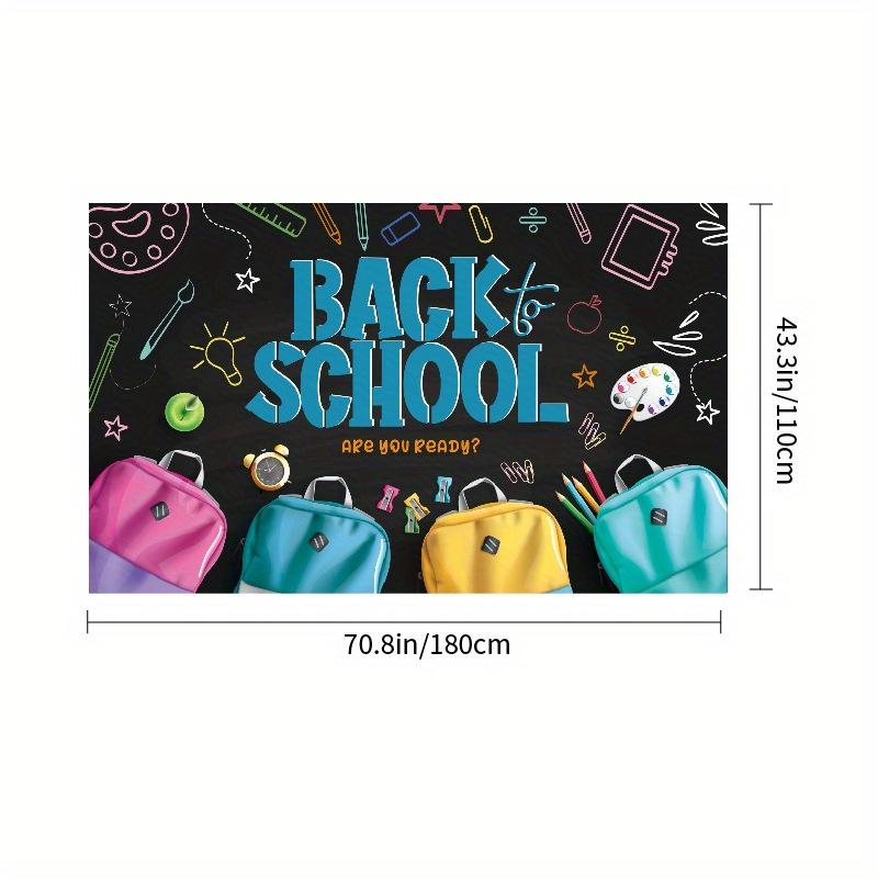 1pc Set Up Supplies, Hang Banners, Flags, Return To School, Party Activities, Take Photos, Background Cloth for The Beginning of The School Season