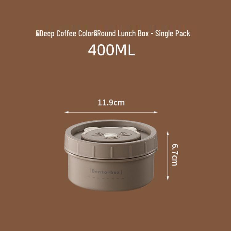 304 Stainless Steel Leak-Proof Multilayer Bento Box - Insulated Lunch Container for Students and Office Workers, Round and Fresh-Keeping. 410 Stainless Steel