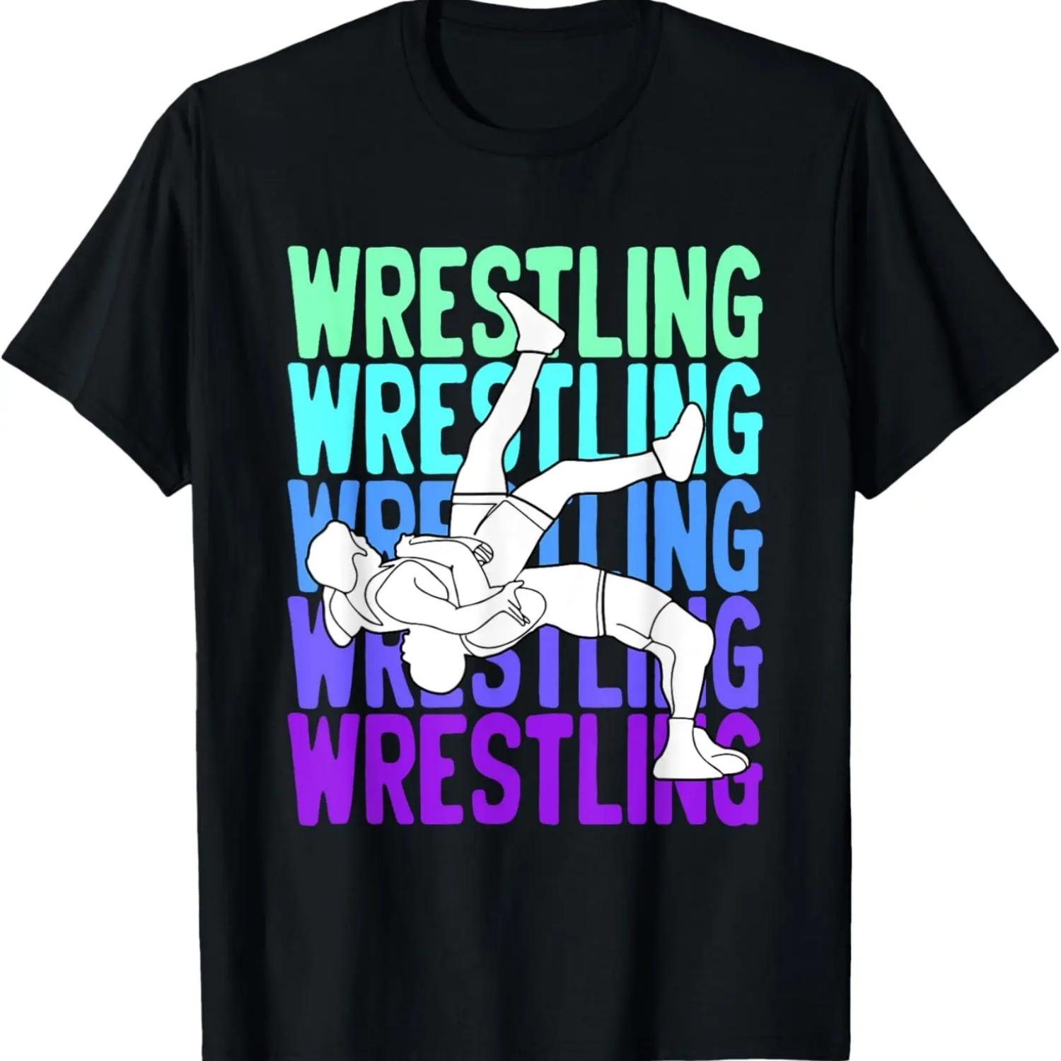 Wrestling Men Women Kids Wrestling Lovers T-Shirt S чёрный