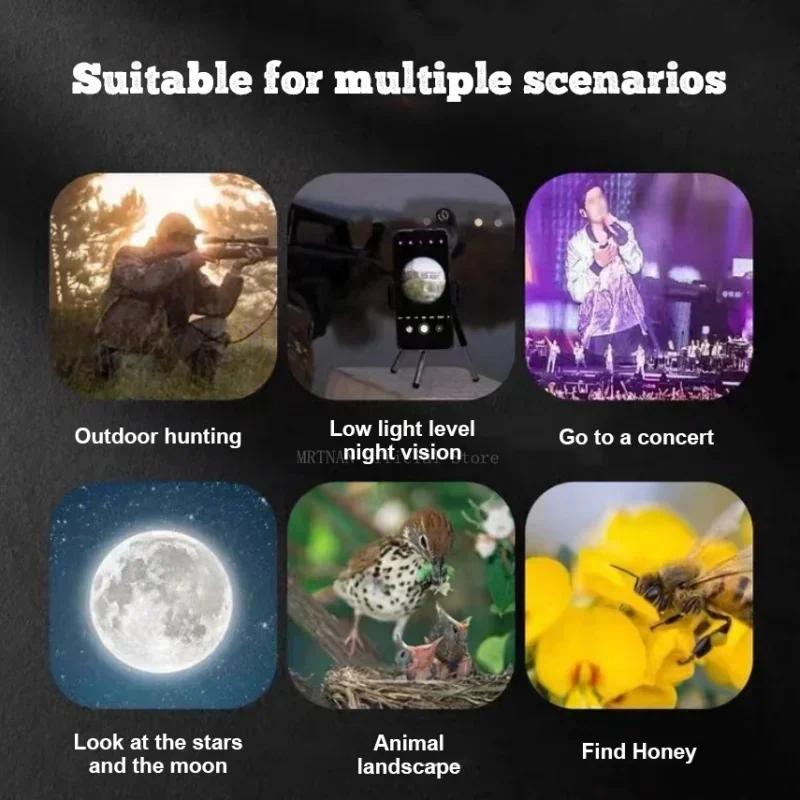 Professional Binoculars 20x50 Zoom Telescope HD Prism Glass Lens For Hunting Outdoor Camping Bird HD Watching Sports Concerts