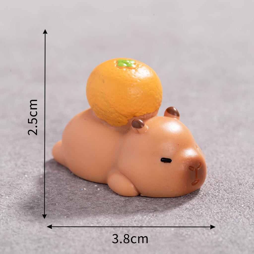 Micro Landscape Cute New Year Fortune Capybara Capibara Figure Decoration Desktop Car Accessories