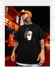 National Tide Spoof Fun New Year Fortune Print Hip Hop Fashion Brand T-shirt Men's Ins Trend 100% Cotton Loose Short Sleeves