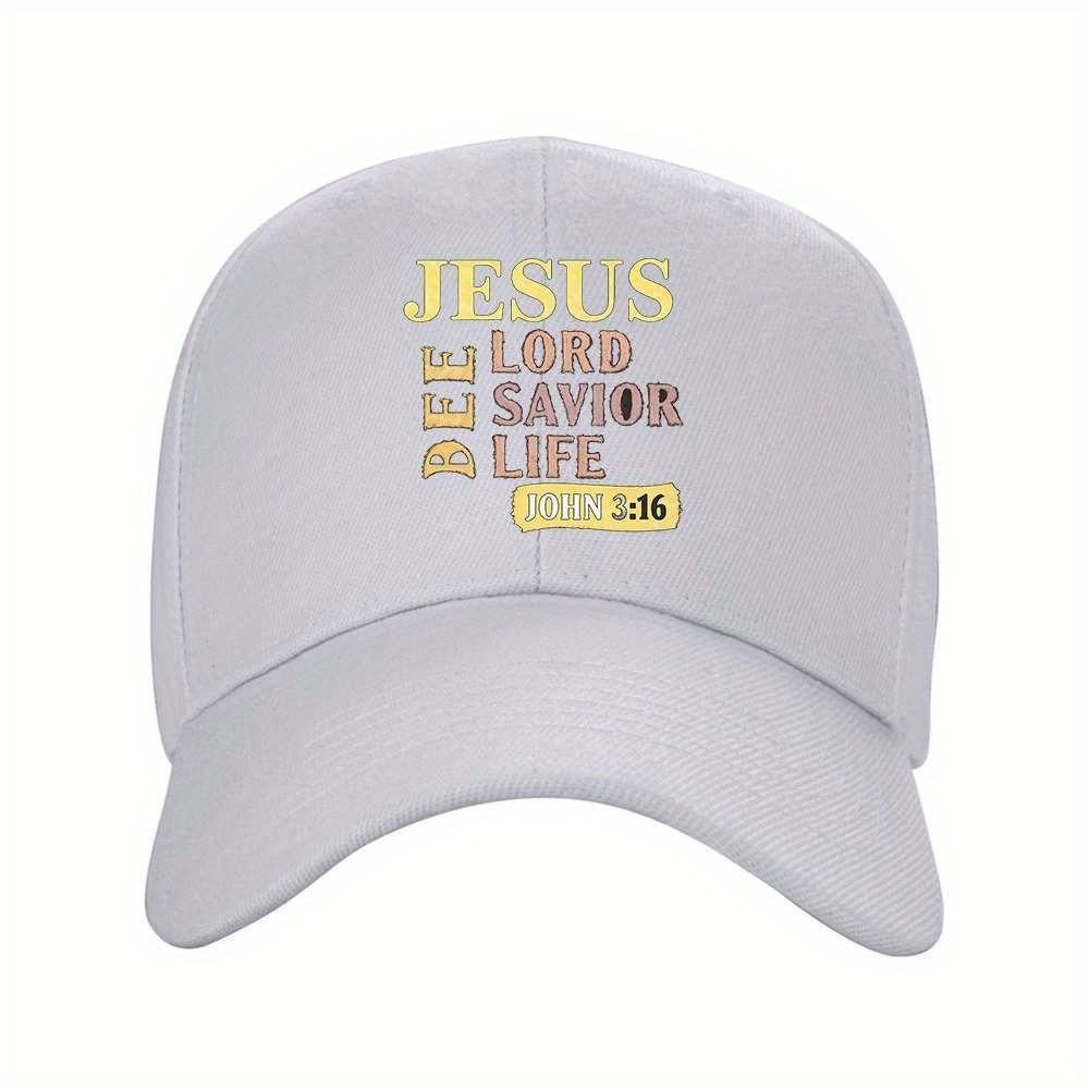 Jesus Herr Retter Leben Bibelvers Baseballkappe Verstellbar Polyester Outdoor Reisekappe
