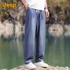 Jeep Men's Tencel Lyocell Straight-Leg Ice Silk Casual Pants