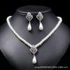 New Pearl Necklace Earrings Set Women's Versatile Sweater Chain Collarbone Chain Alloy 2442