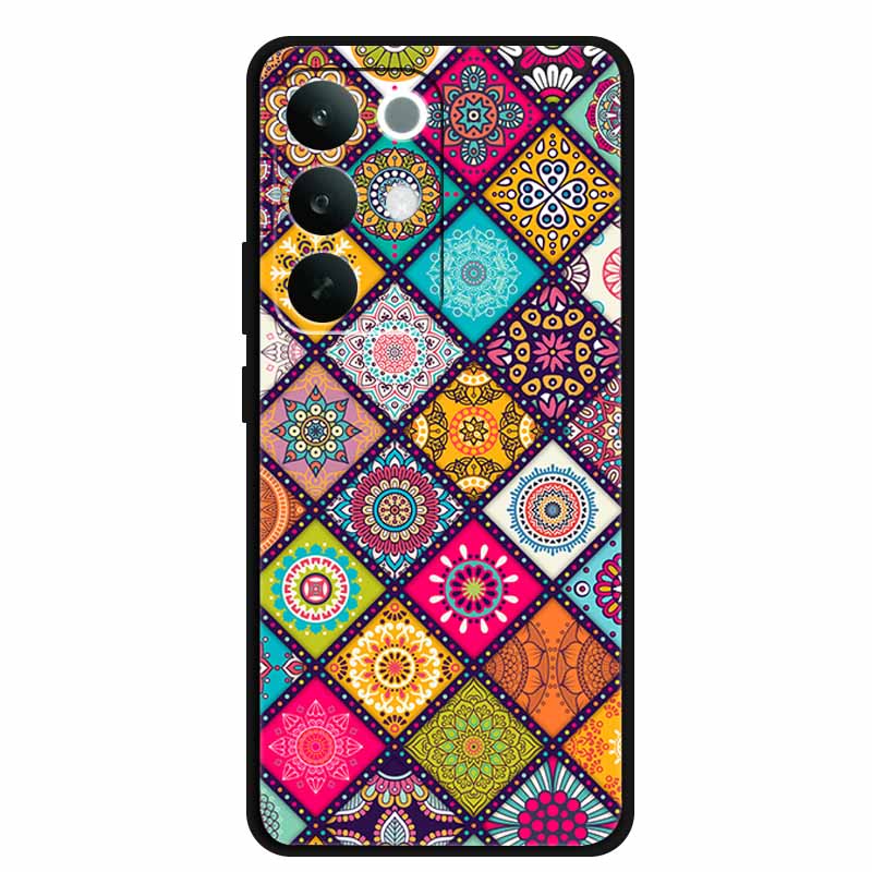 3D Dragon Case For OPPO Realme C85 4G 15X 5G Relief Coque Bumper Silicone Soft Phone Cover C 85 15 X Embossed Blossoms Funda