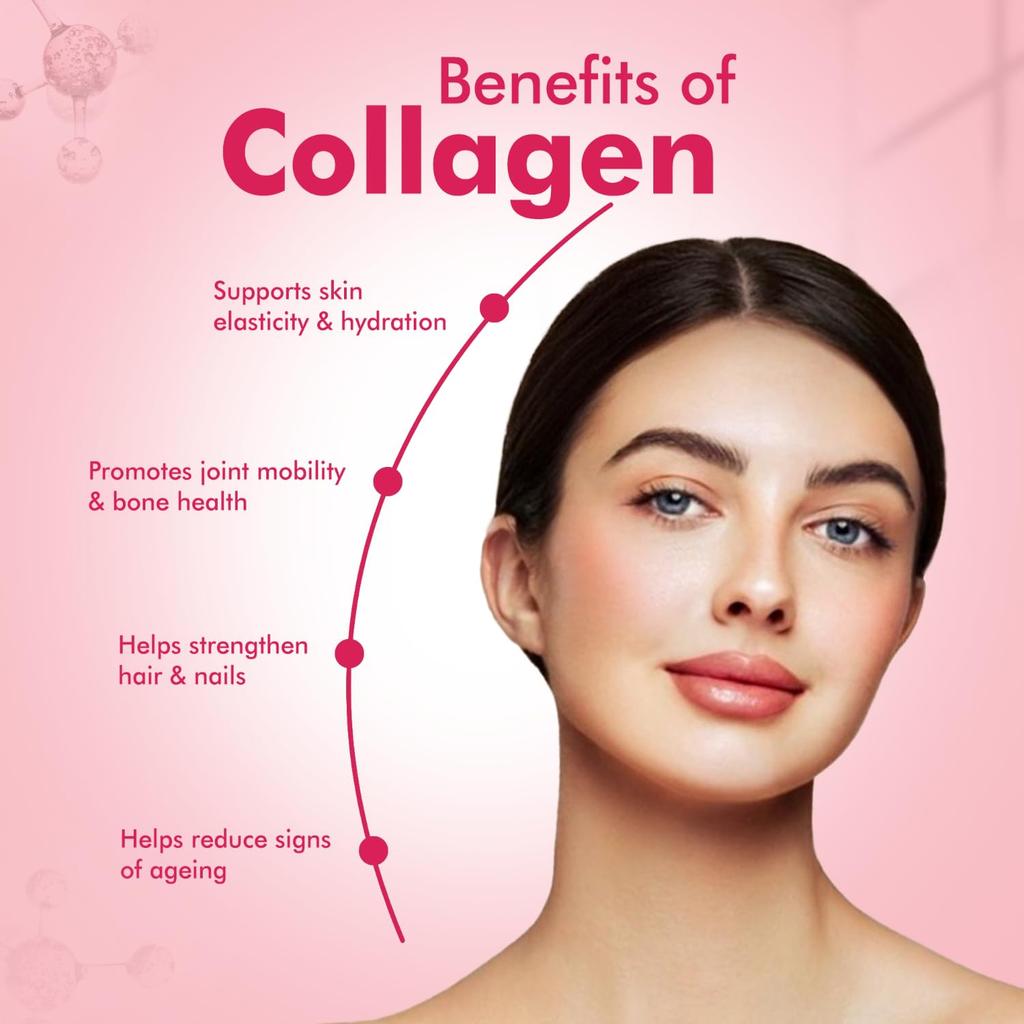DR. MOREPEN Skin Collagen Powder with Glutathione, Hyaluronic Acid, Resveratrol & Biotin for Skin, Hair & Joint Support, Strawberry Watermelon Fl