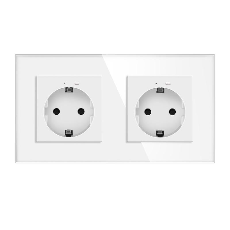 European Standard Smart WiFi Socket with APP Remote, Voice Control, Timer & Power Monitoring