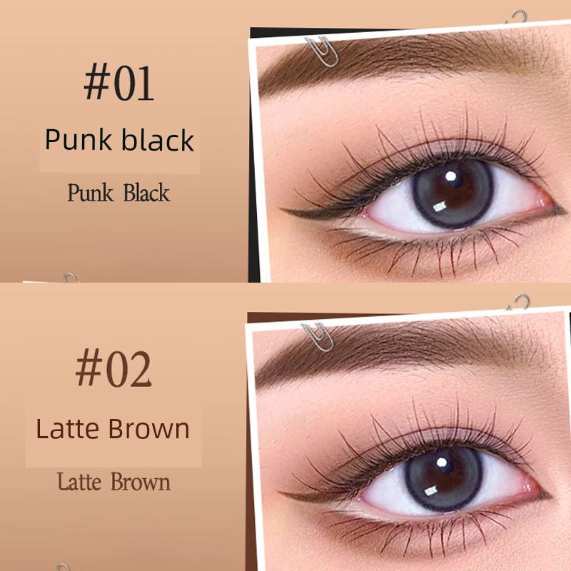 Double-Ended Gel Eyeliner Pen with Blade Brush, Smudge-Proof, Waterproof, Long-Lasting, for Beginners, Ultra-Fine Eyeliner Pen