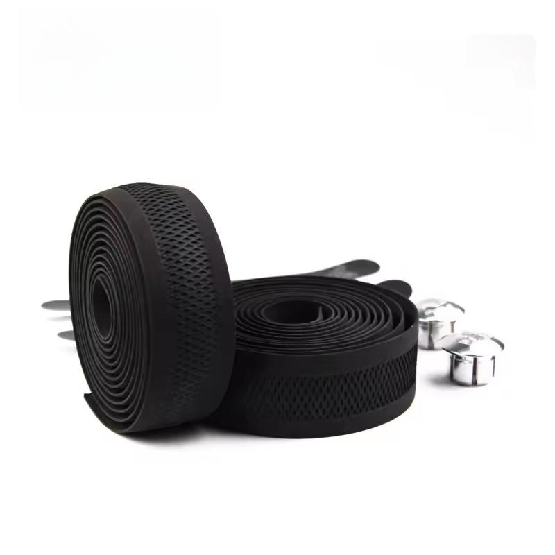 New Bike Tape Carbon Fiber Road MTB Bicycle Handlebar Tape Cycling Mesh Non-Slip Waterproof Bartape Soft EVA Sponge Leather Belt
