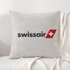 Marke Swissair Kissenbezug Natürlicher Leinen-Kissenbezug-Set All-in-One Dekor Kissenbezug für Sofa Schlafzimmer Stuhl