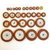 28-Piece Sheepskin Leather Pad Set for Soprano Saxophone, Replacement, Repair, and Care