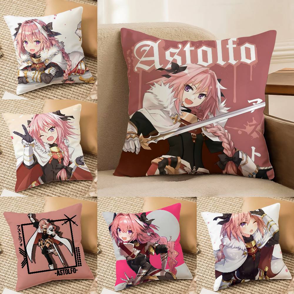 Game F-Fate Grand Order-MT Astolfo Pillow Case Printed Brushed Fleece Pillow Baby Skin-Touch Eco-Friendly Dye-Sublimat