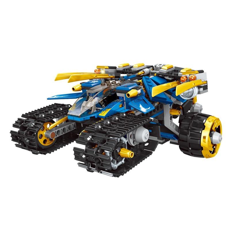 

576 шт. Технический механический танк Thunder Raider Assault, сборка комбинированного меха, строительный блок, модель, игрушка для мальчика, подарок NO BOX