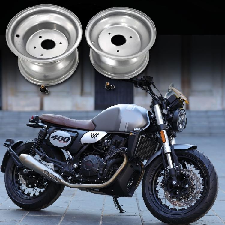 Heavy Duty 8 Inch Motorcycle Tires Front Rear Set Strong strength Iron Tires Wheel for Terrain Performances & Durability