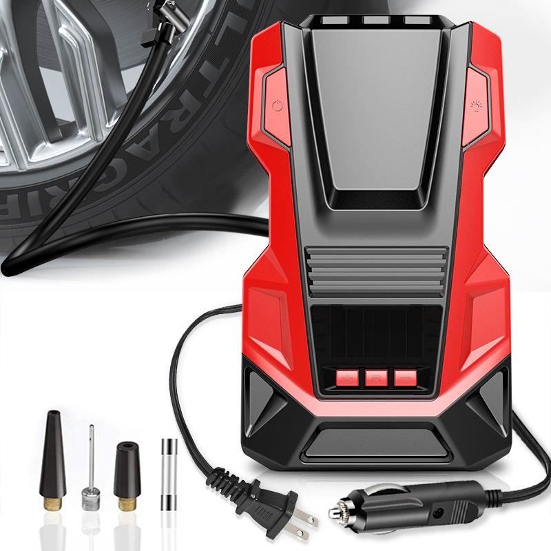 Car Tire Inflator Portable Air Compressor 150PSI Digital Air Pump AC220 DC12V with LED Light for Car Motorcycle Bicycle