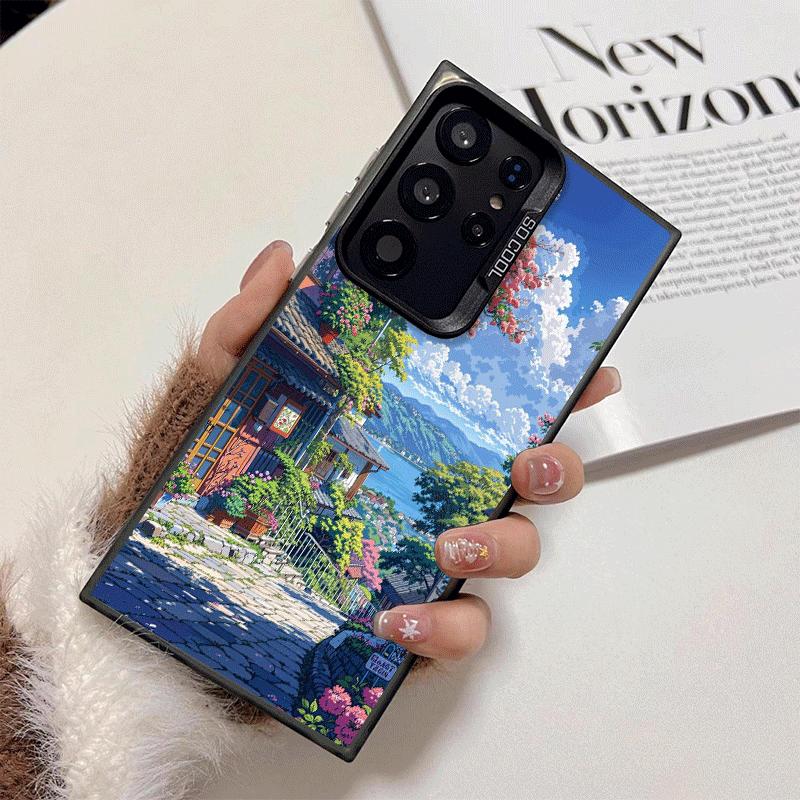 Anime Aesthetic Scenery Shockproof Phone Case for Samsung Galaxy S26 Edge S25 Ultra S24 FE S23 Plus S21 Cover Anti Fall Fundas