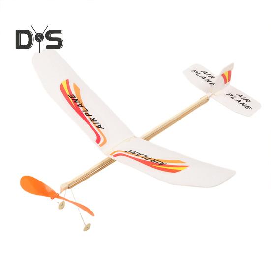 Gummibandbetriebenes Flugzeugmodell für Kinder, pädagogisches Wurfsegelflugzeug, Kleinkinder, Jungen und Mädchen, Outdoor-Flugzeugspielzeug