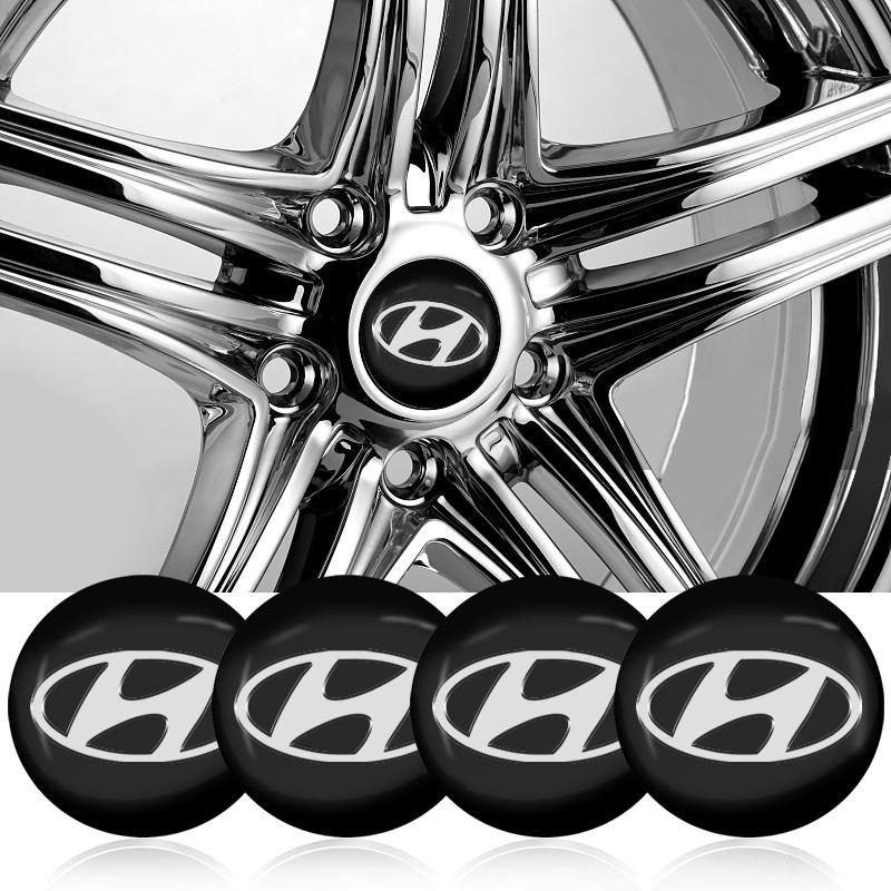 4Pcs Car Wheel Rims Center Hub Caps Emblem Car Accessories For Hyundai Accent Aslan Avante HB20 I20 I30 I40 Ix20 Parisi BAYON Venue