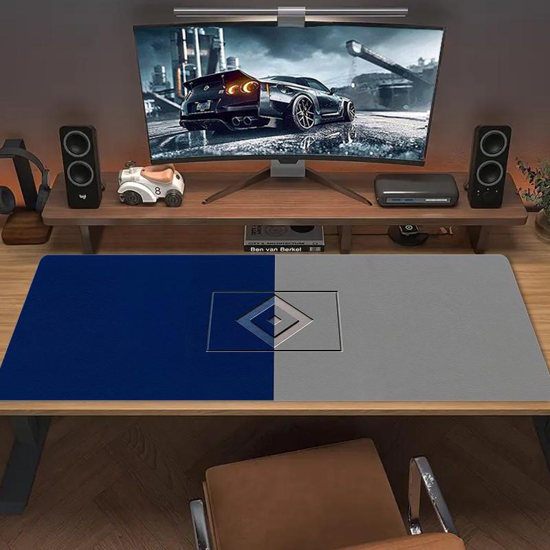 Tapis de Souris Hamburger Sv Grand Coussin de Table de Jeu Antidérapant pour Ordinateur Portable Tablette Grand Tapis de Souris XXL Tapis pour Mini PC avec Bordure Verrouillable