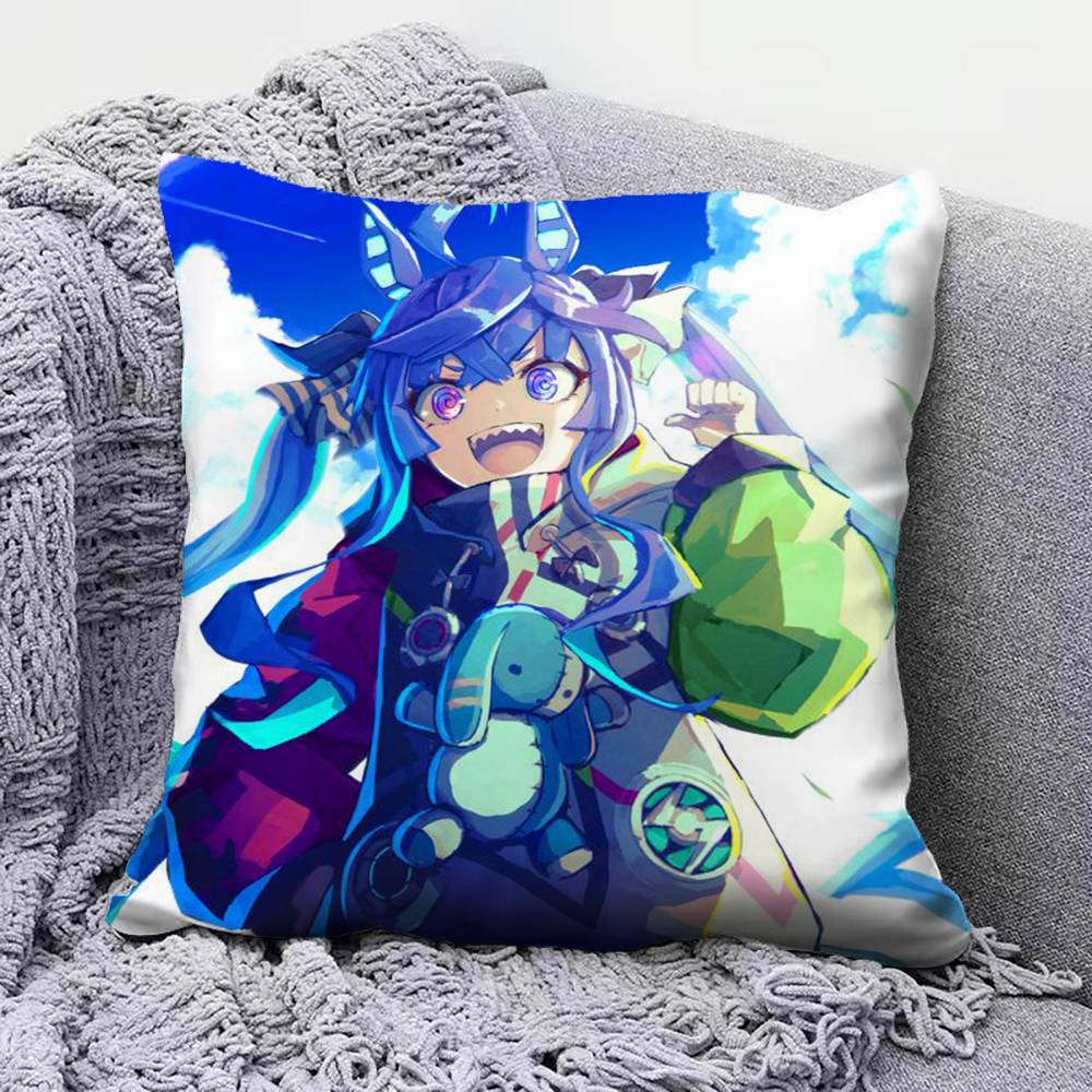 Uma Musume_ Pretty Derby Twin Turbo Home Sofa Cushion Covers And Aecorative Custom Pillow Covers