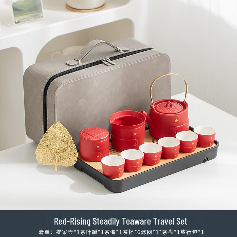 Prosperous Design Portable Chinese Ceramic Tea Set