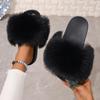 Dames Zomer Mode Pluizige Sandalen - Veelzijdig, Antislip, Casual Buiten Slippers