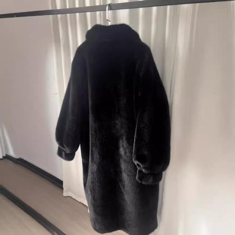 Autumn and winter artificial fur long plush coat new imitation fur fur coat women's clothing