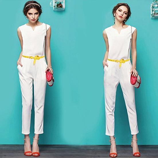 Women All Match Fashion Skinny Waist Belt Faux Leather Buckle Narrow Waistband