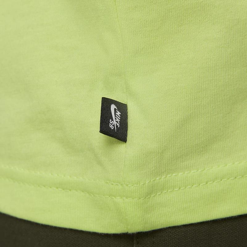 Nike SB Photoprint Skateboard Short-Sleeve Tee Men Tops Light-Lemon-Yellow FB8141-736