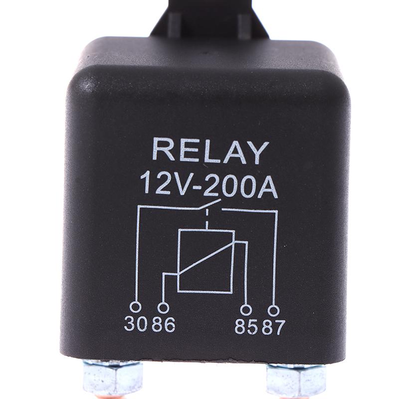 12V 200 Amp Heavy Duty Split Charge/Winch Relay for Car Van Boat 4 Pin