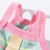 Spring and Summer New Breathable Dog Clothes Cute Color Striped Traction Camisole