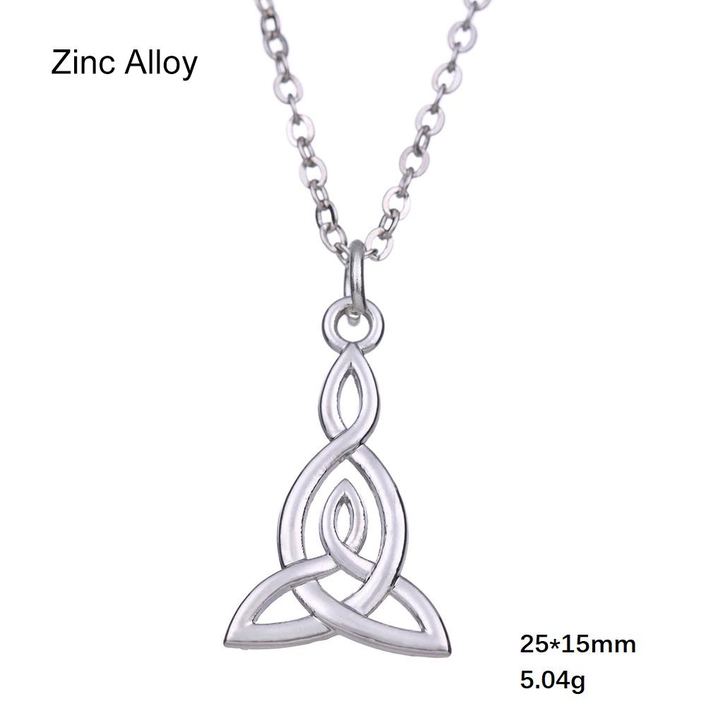 Teamer Witch Knot Pendant Necklace For Women Viking Irish Celticss Knot Magic Wicca Necklaces Jewelry Valentine Gifts Wholesale