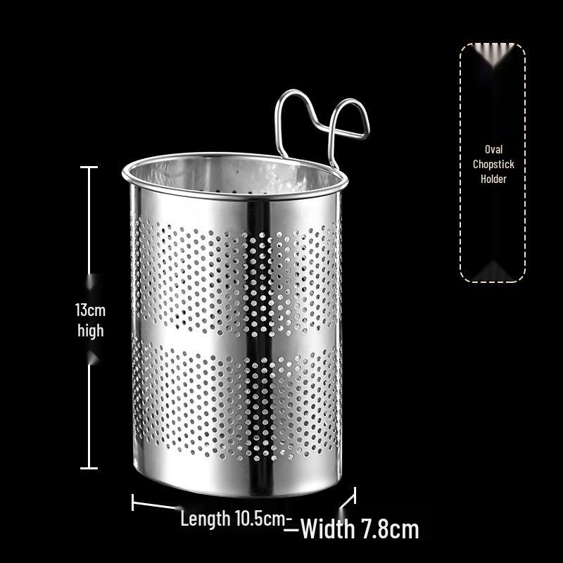 Stainless Steel Hanging Chopstick Holder & Kitchen Storage Rack