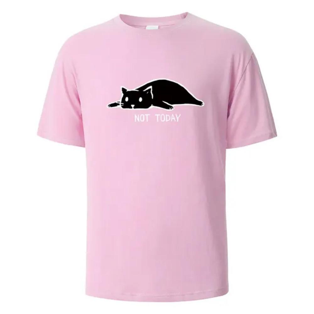 Not Today Funny 3D Printed T-shirts For Men Summer Breathable Comfortable Tops Short-Sleeved O-neck Basic Men Clothing